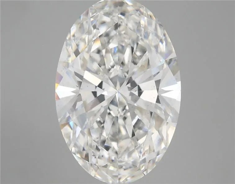 6.02ct Oval Lab Grown Diamond (Colour F, Clarity SI1, IGI Certified) - Jewelry by Cleo