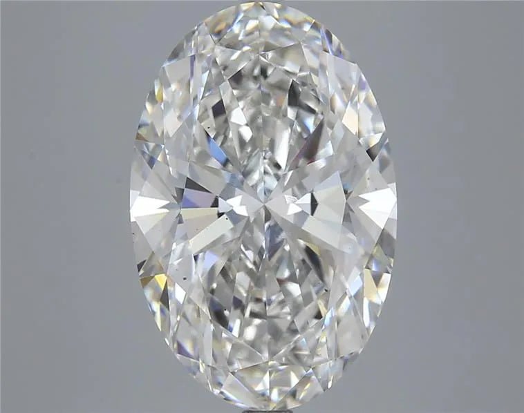 6.47ct Oval Lab Grown Diamond (Colour G, Clarity VS2, IGI Certified) - Jewelry by Cleo