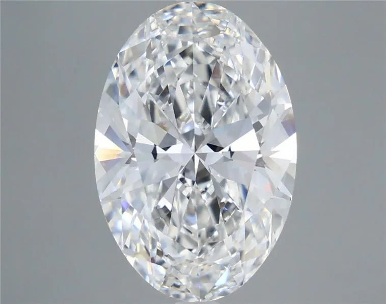 6.58ct Oval Lab Grown Diamond (Colour E, Clarity VVS2, IGI Certified) - Jewelry by Cleo