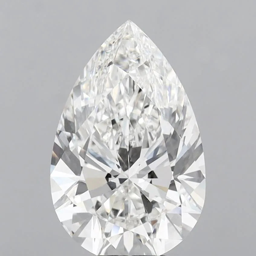 7.02ct Pear Lab Grown Diamond (Colour F, Clarity VVS2, IGI Certified)