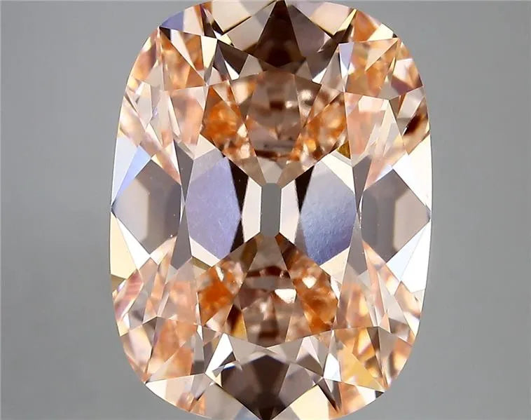 7.59ct Cushion modified Lab Grown Diamond (Colour Fancy Intense Orangey Pink, Clarity VS1, IGI Certified)