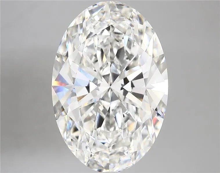 7.01ct Oval Lab Grown Diamond (Colour F, Clarity VVS2, IGI Certified) - Jewelry by Cleo