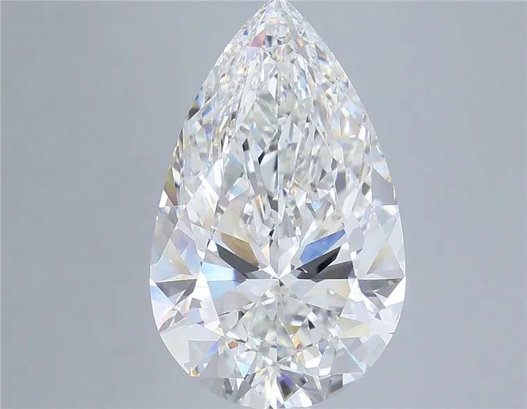 7.01ct Pear Lab Grown Diamond (Colour F, Clarity VVS2, IGI Certified) - Jewelry by Cleo