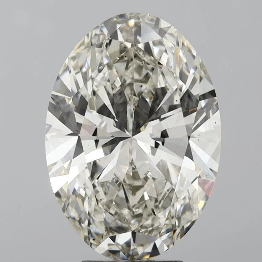 7.20ct Oval Lab Grown Diamond (Colour I, Clarity VS2, IGI Certified) - Jewelry by Cleo