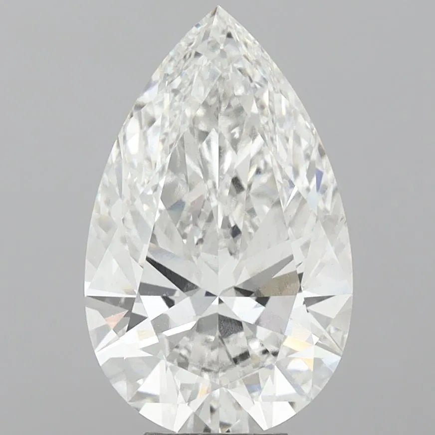 8.02ct Pear Lab Grown Diamond (Colour F, Clarity VS1, IGI Certified) - Jewelry by Cleo