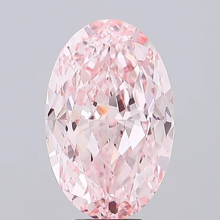 9.33ct Oval Lab Grown Diamond (Colour Fancy Intense Pink, Clarity VS1, IGI Certified)