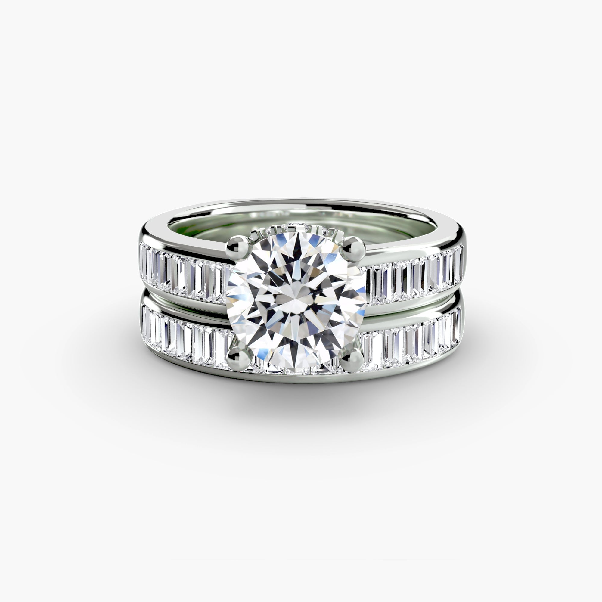 Baguette Channel Solitaire - Jewelry by Cleo