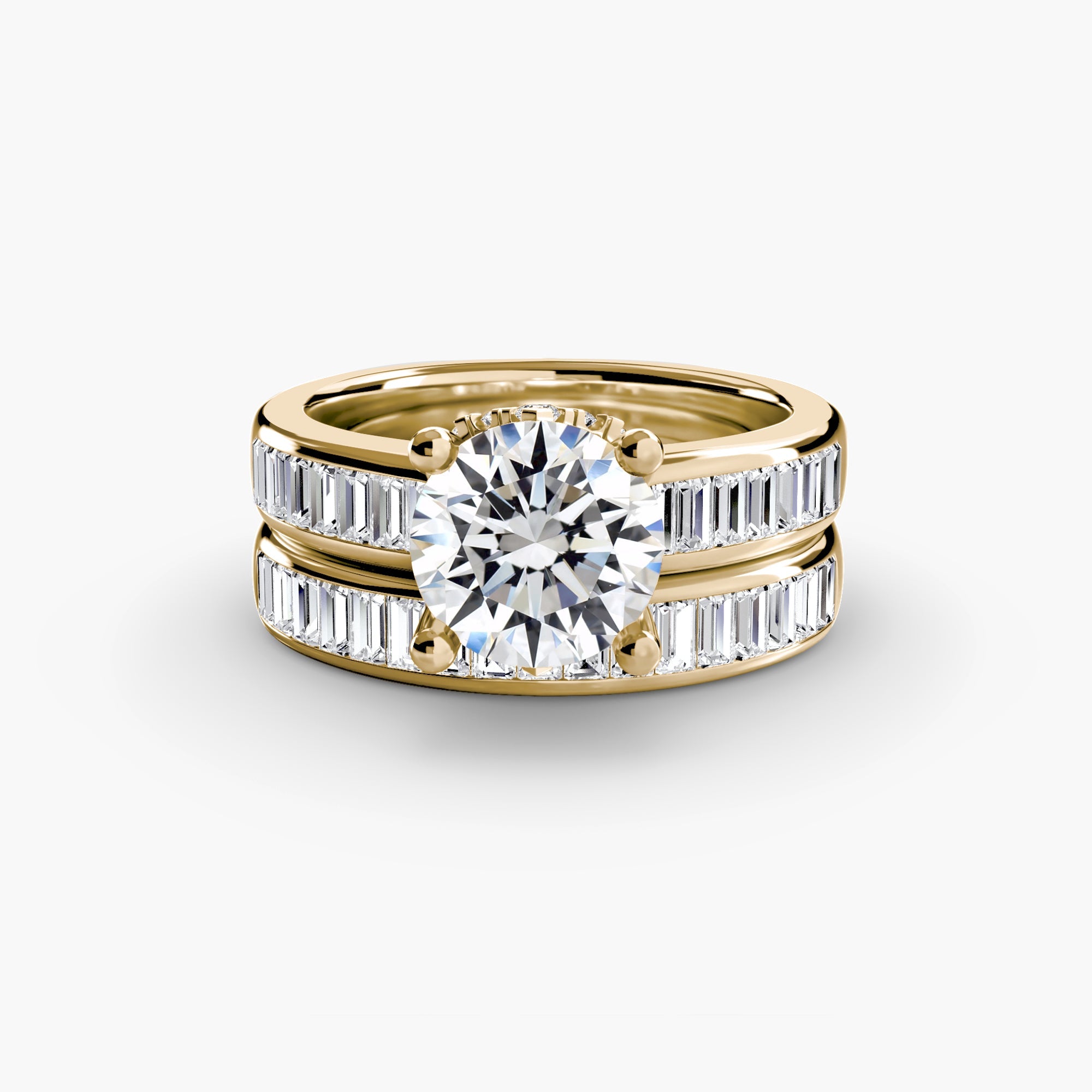 Baguette Channel Solitaire - Jewelry by Cleo