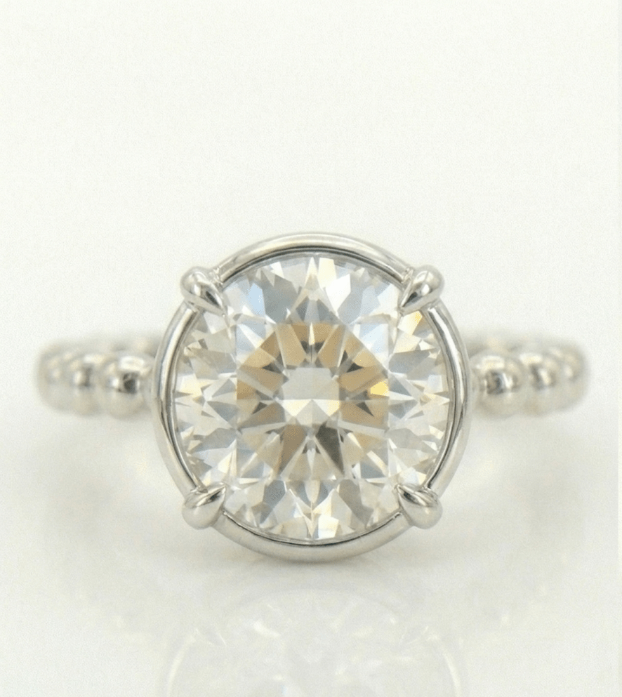 Bezel Bubble Engagement Ring - Jewelry by Cleo