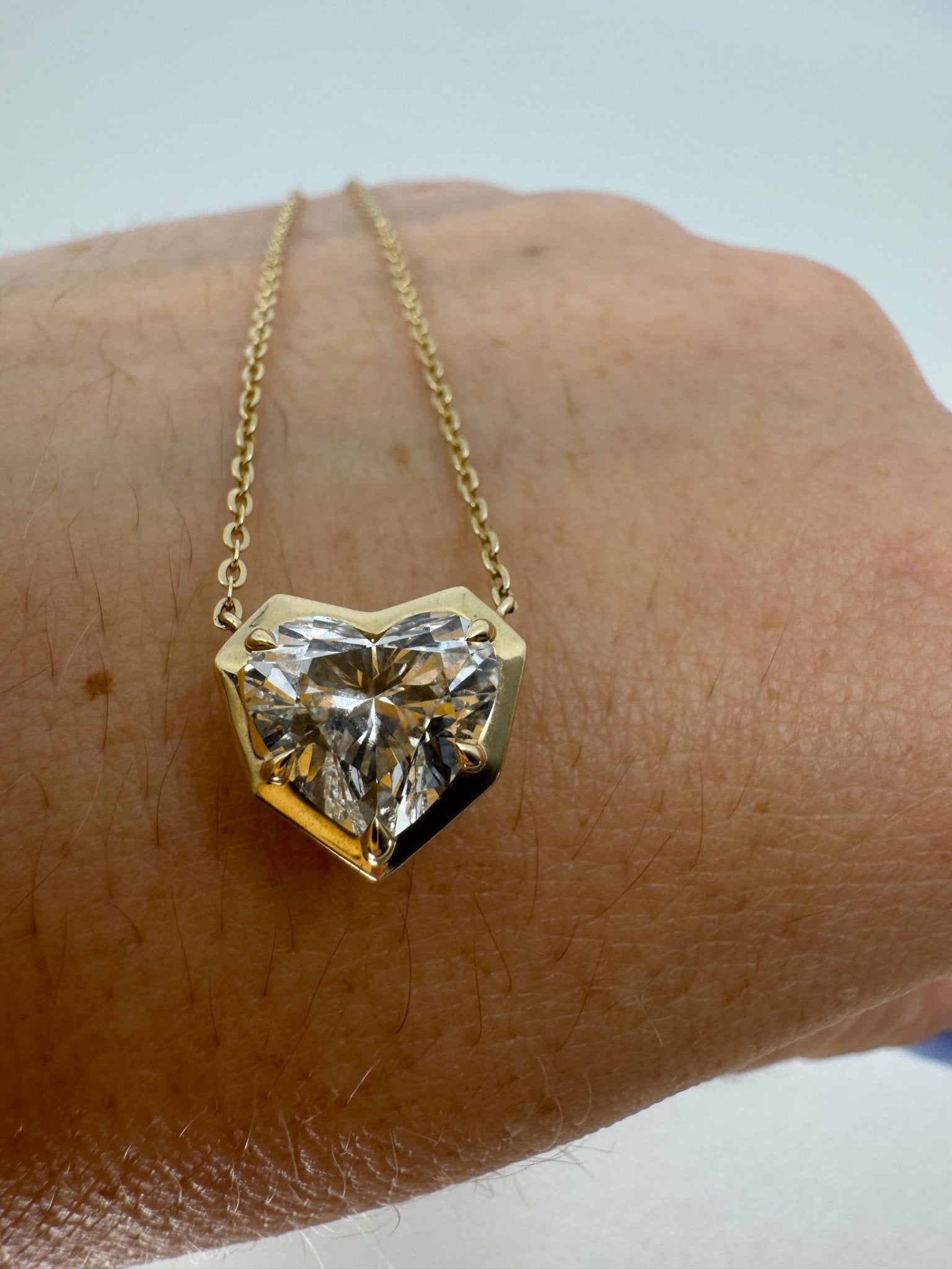 Diamond heart pendant and necklace - Jewelry by Cleo