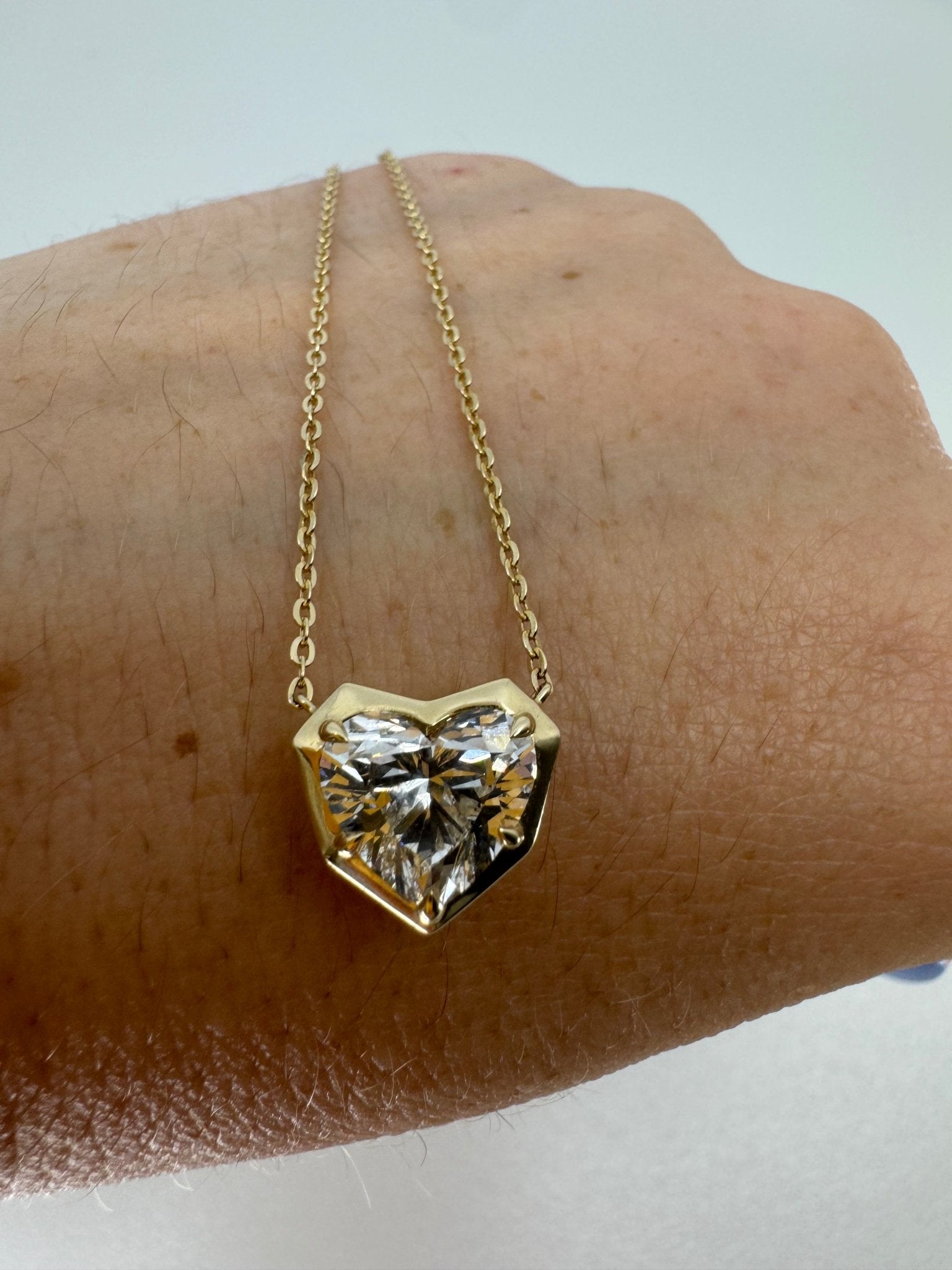Diamond heart pendant and necklace - Jewelry by Cleo