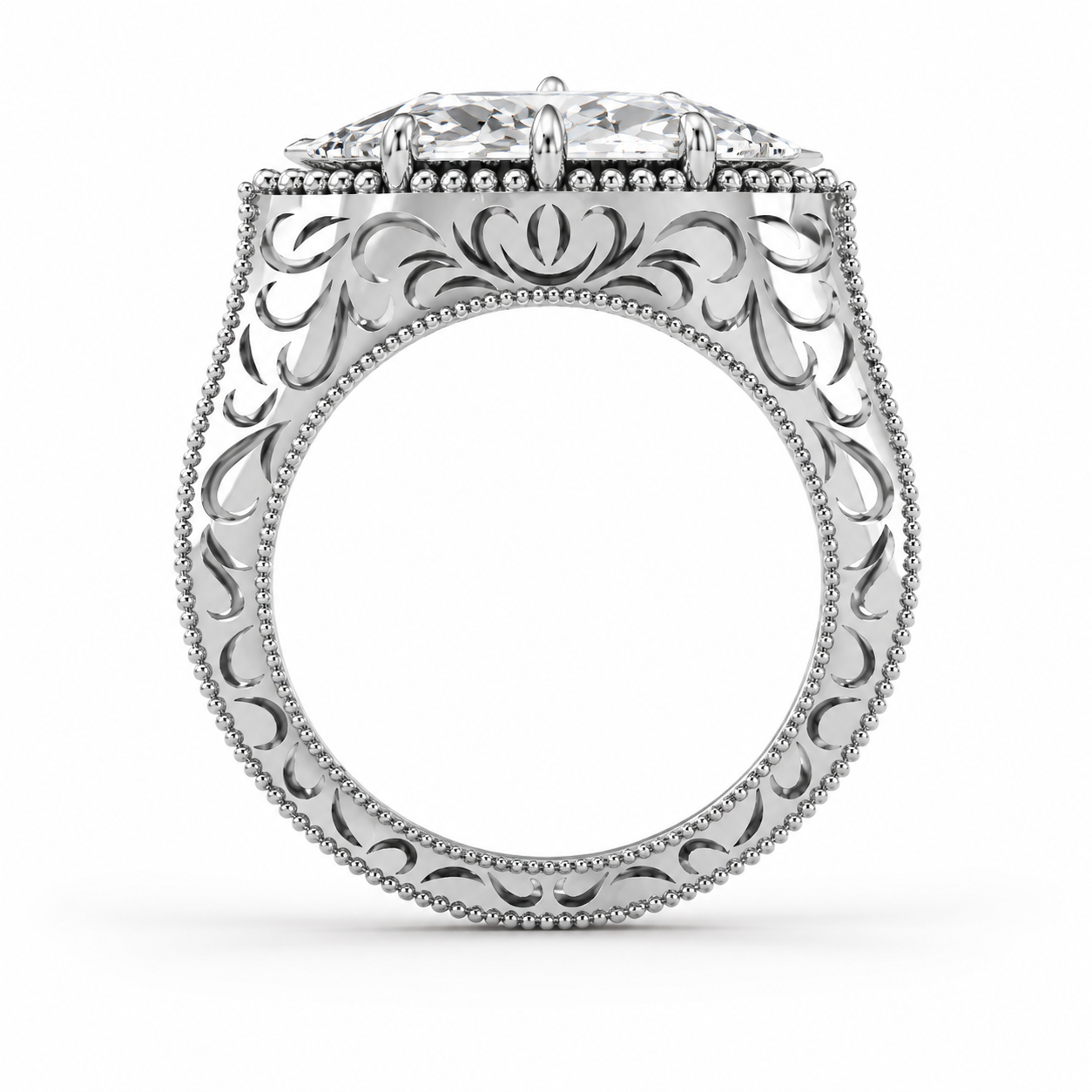 The Marquise Filigree Ring