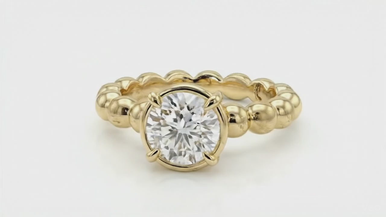 bubble band 14k yg