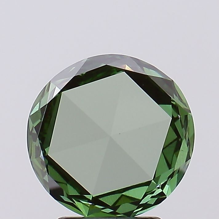 Rose 1.64ct Fancy Intense Green VS1 EX EX None - Jewelry by Cleo