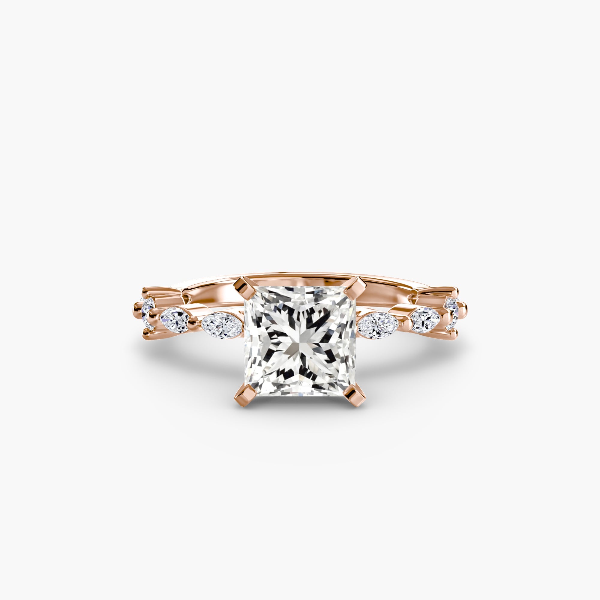 Solitaire with Eternity Pavé - Jewelry by Cleo