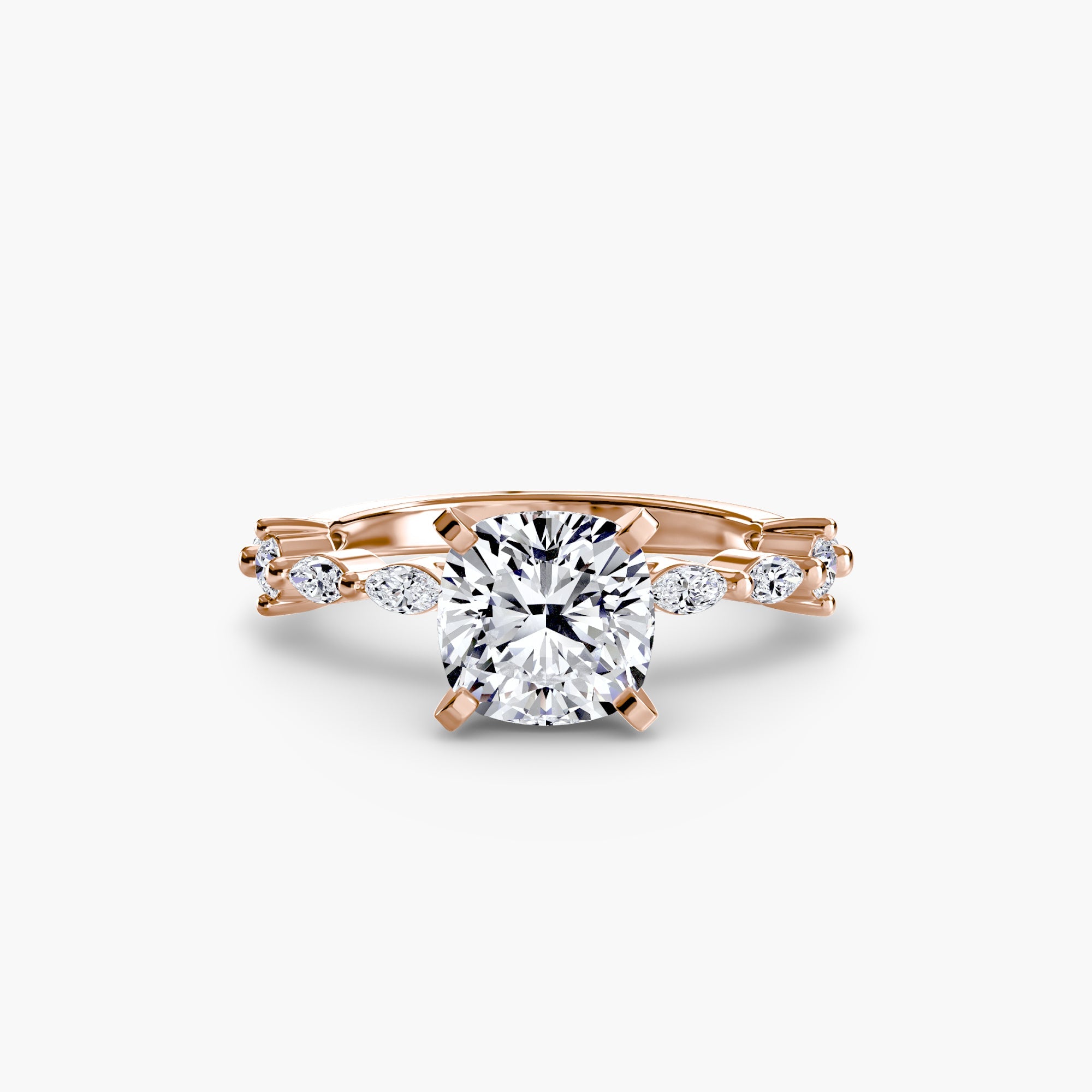 Solitaire with Eternity Pavé - Jewelry by Cleo