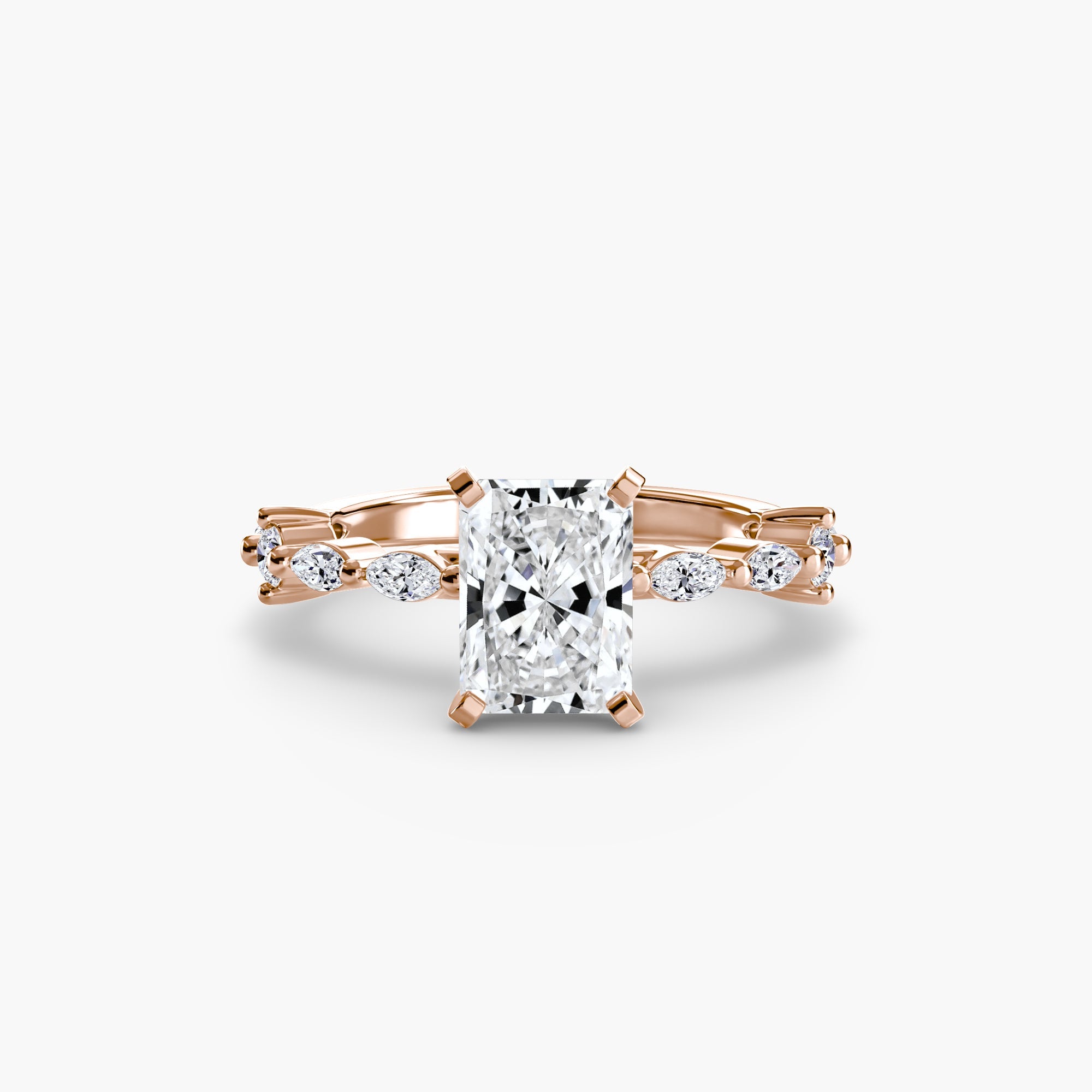 Solitaire with Eternity Pavé - Jewelry by Cleo