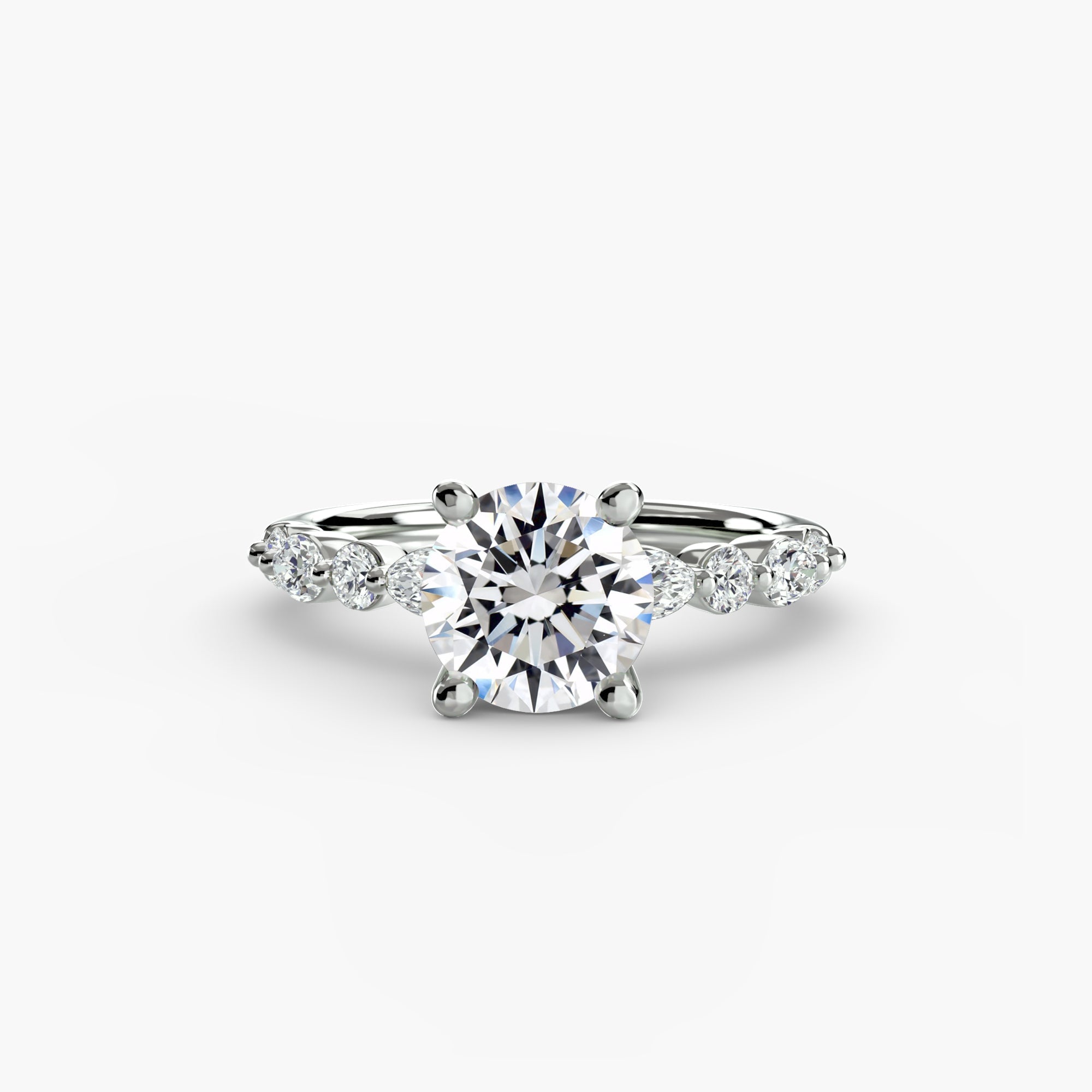 Solitaire with Eternity Pavé 2 - Jewelry by Cleo