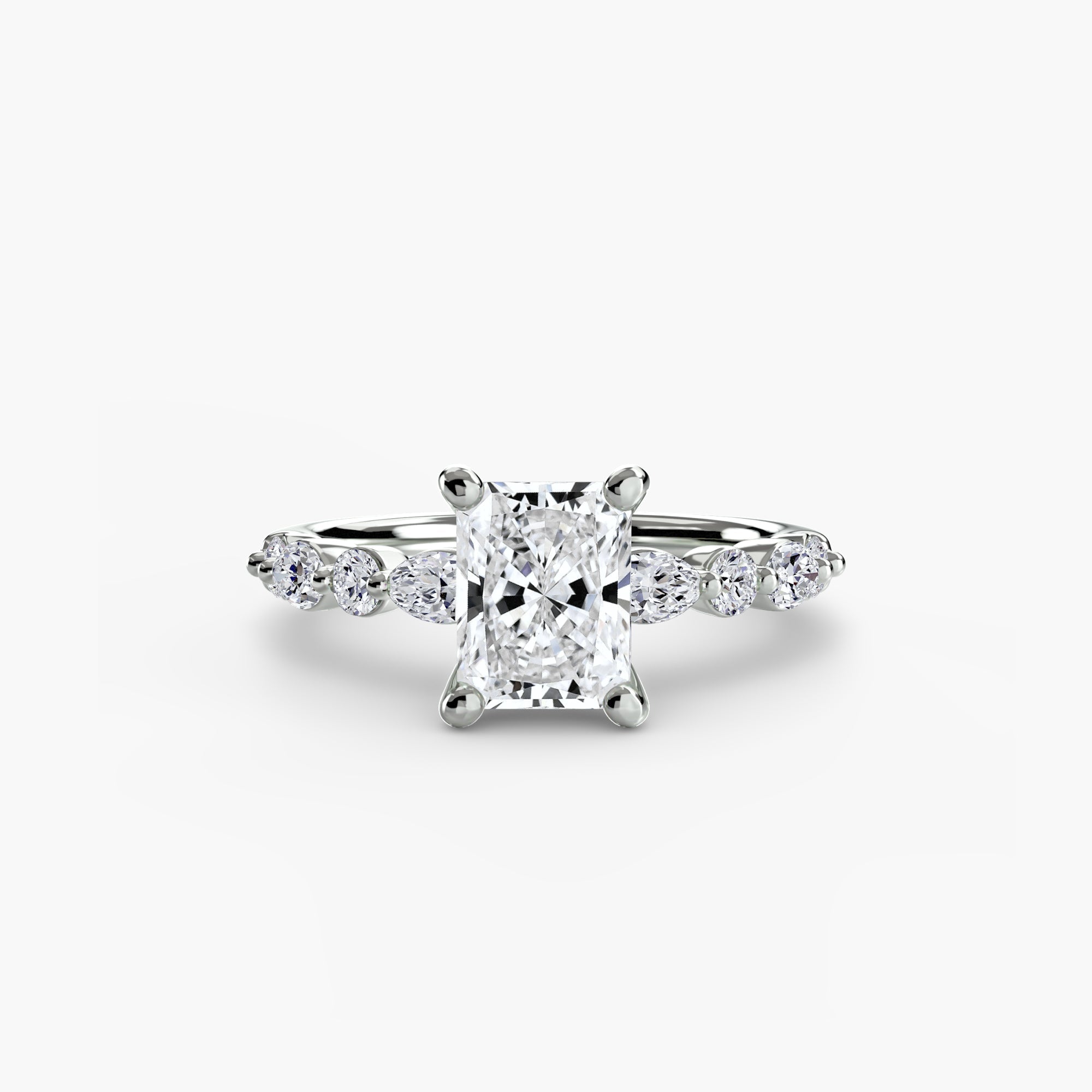 Solitaire with Eternity Pavé 2 - Jewelry by Cleo