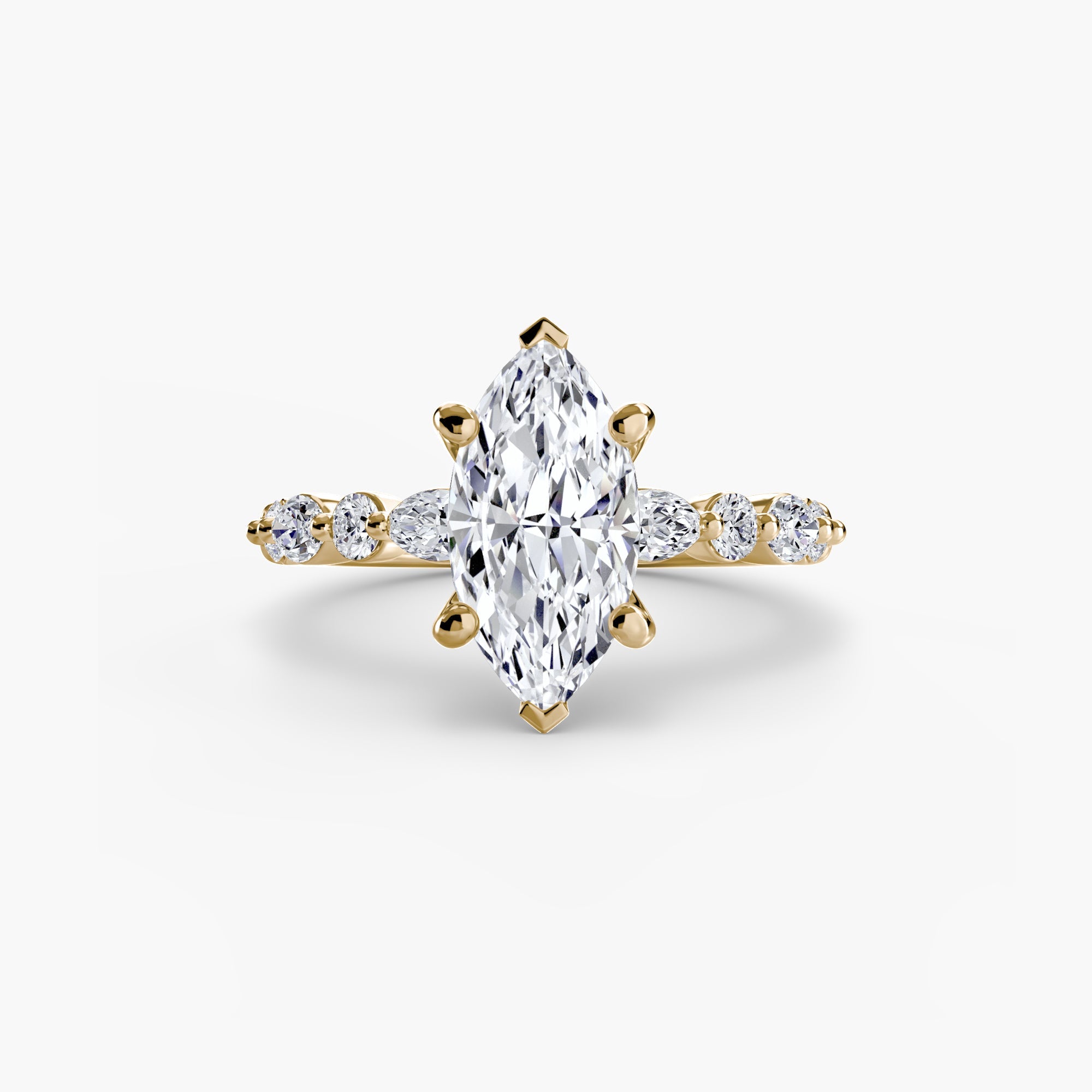 Solitaire with Eternity Pavé 2 - Jewelry by Cleo