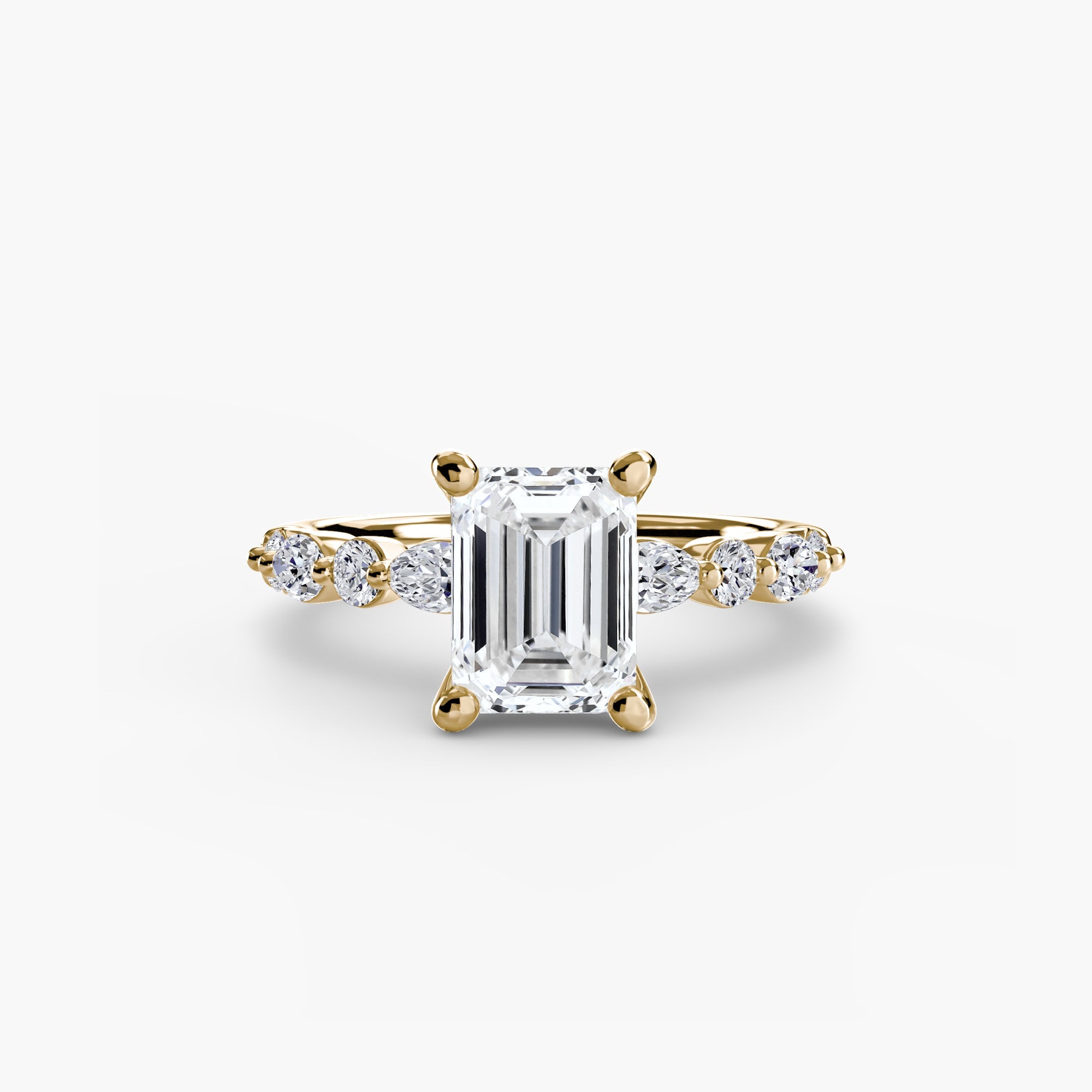 Solitaire with Eternity Pavé 2 - Jewelry by Cleo