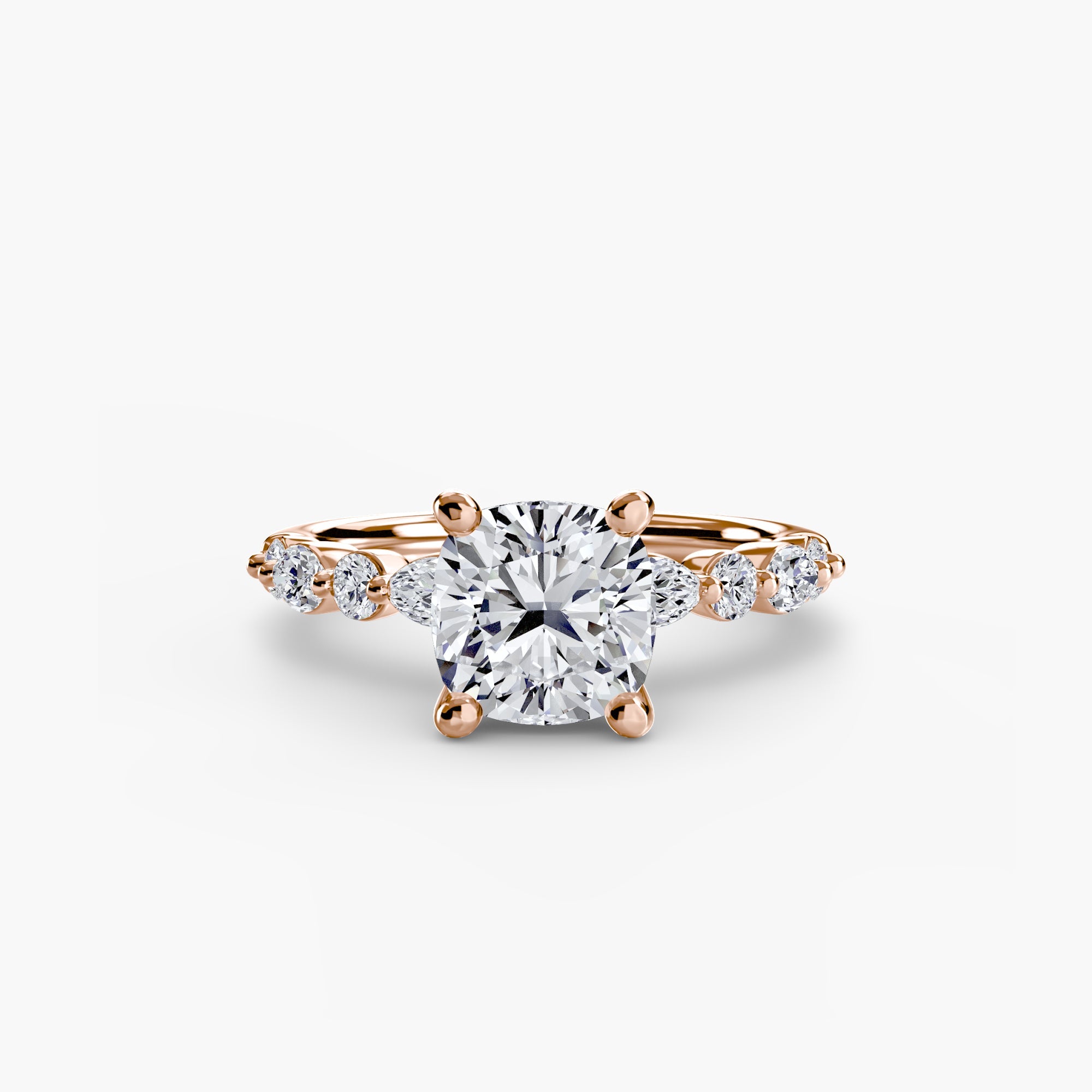 Solitaire with Eternity Pavé 2 - Jewelry by Cleo