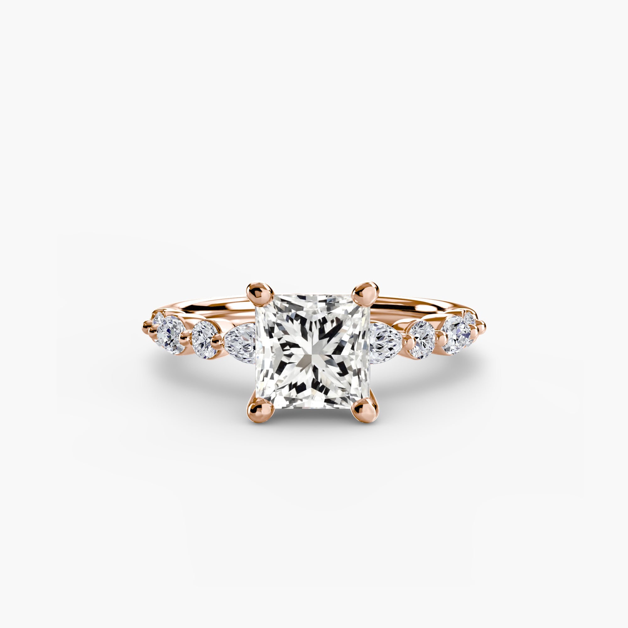 Solitaire with Eternity Pavé 2 - Jewelry by Cleo