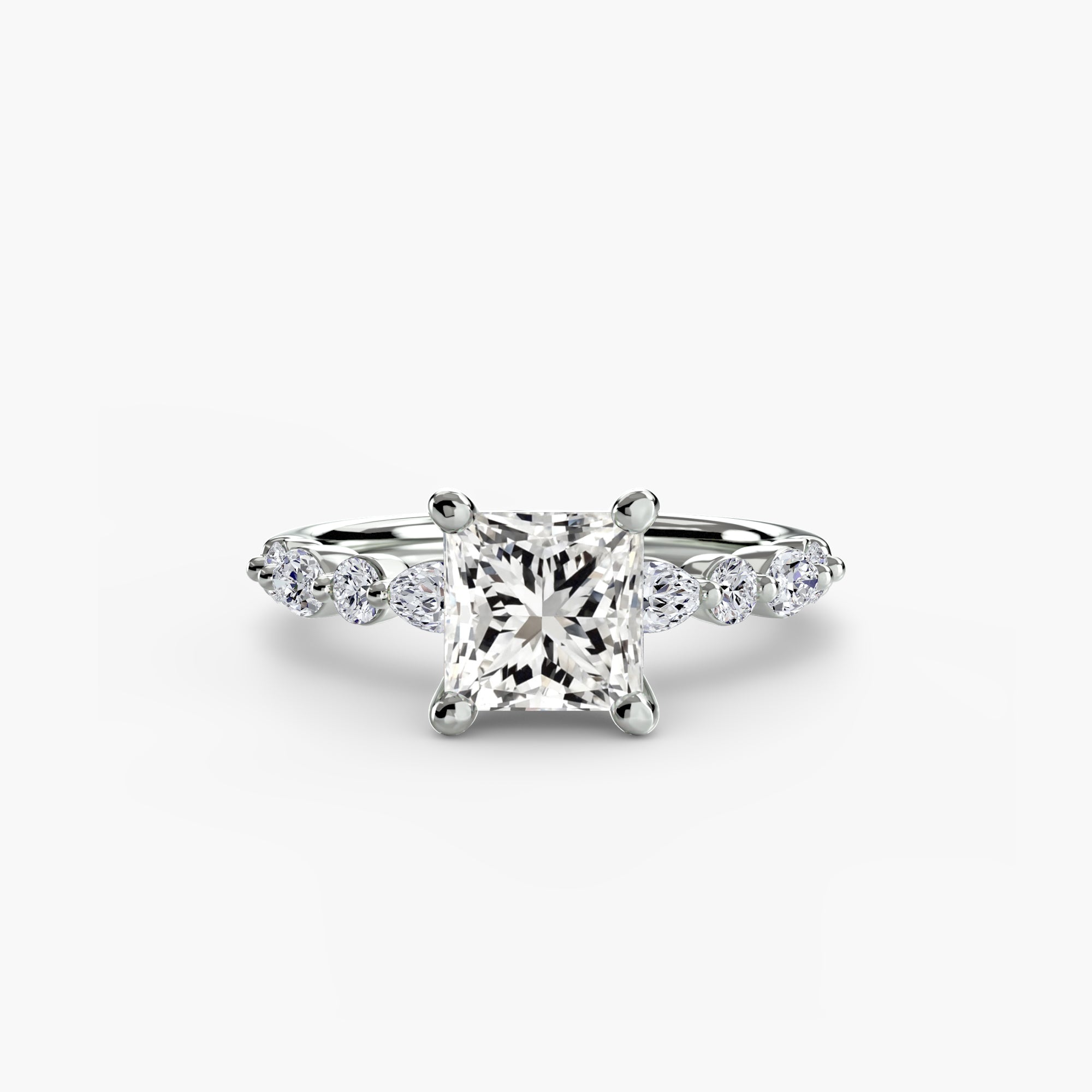 Solitaire with Eternity Pavé 2 - Jewelry by Cleo