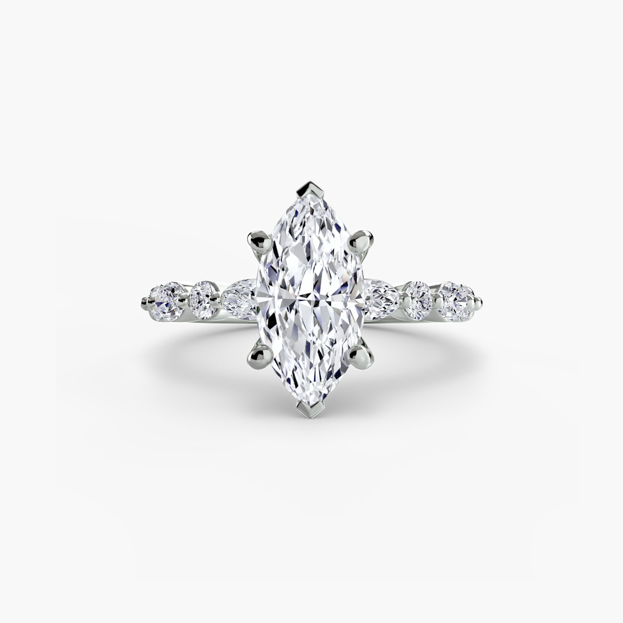 Solitaire with Eternity Pavé 2 - Jewelry by Cleo