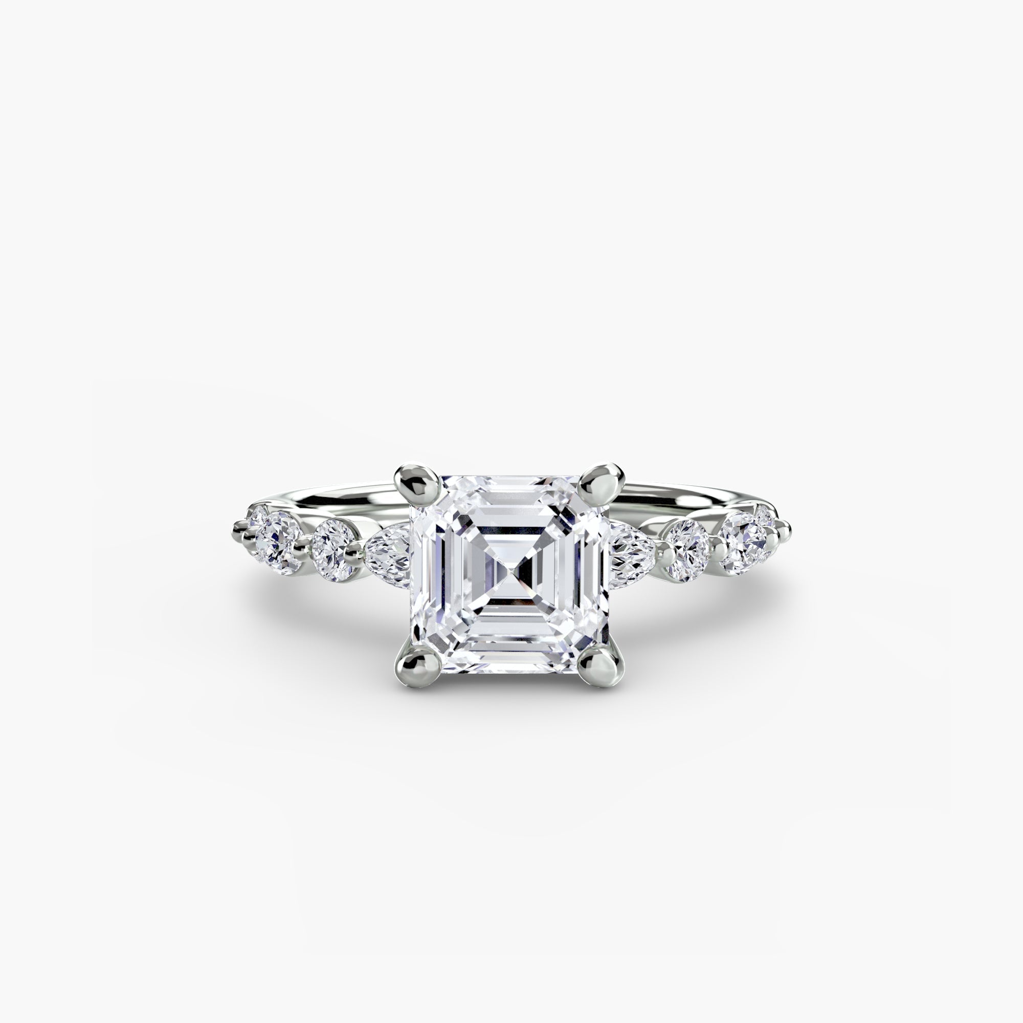 Solitaire with Eternity Pavé 2 - Jewelry by Cleo