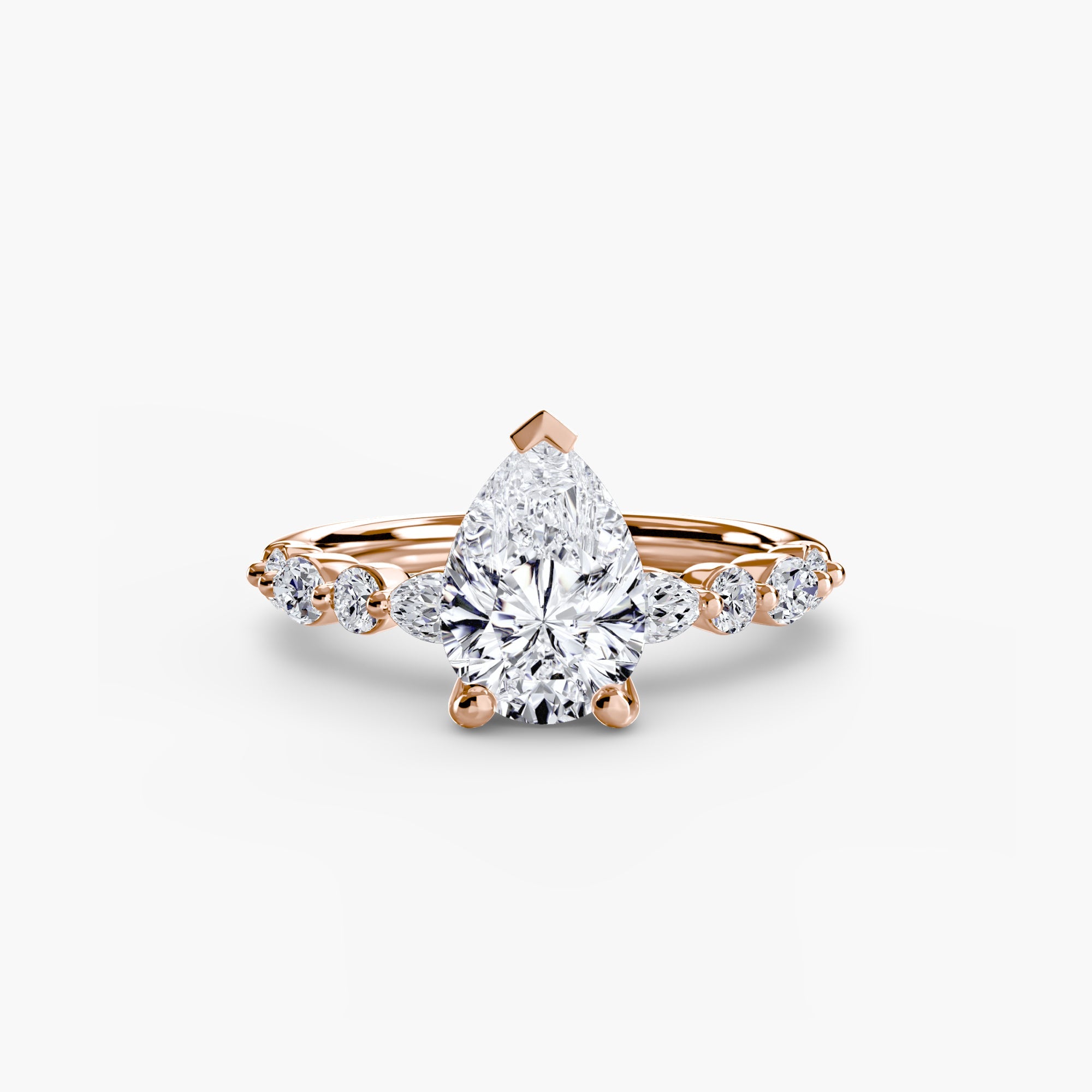 Solitaire with Eternity Pavé 2 - Jewelry by Cleo