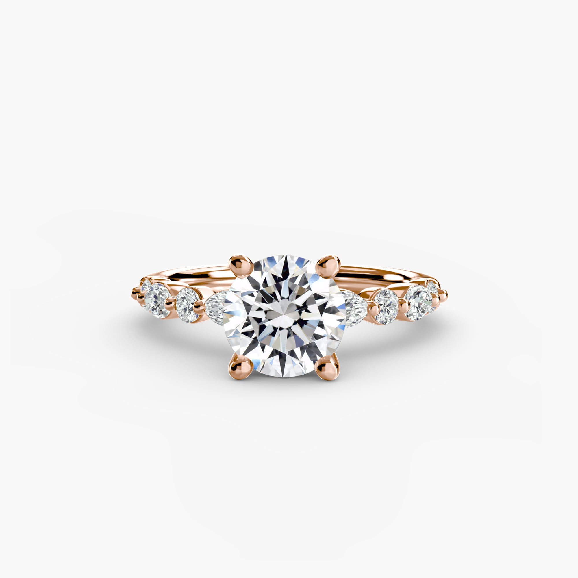 Solitaire with Eternity Pavé 2 - Jewelry by Cleo