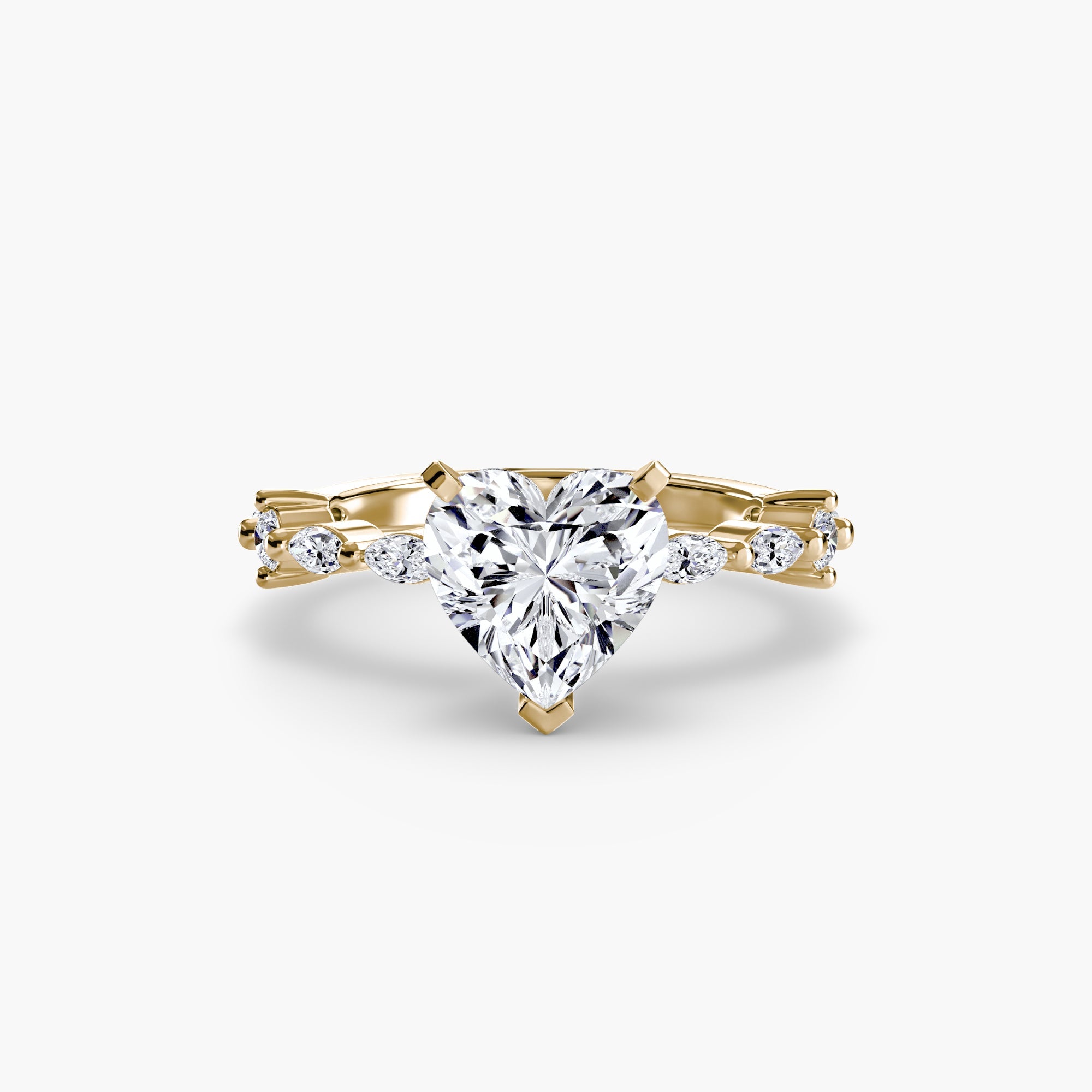Solitaire with Eternity Pavé - Jewelry by Cleo