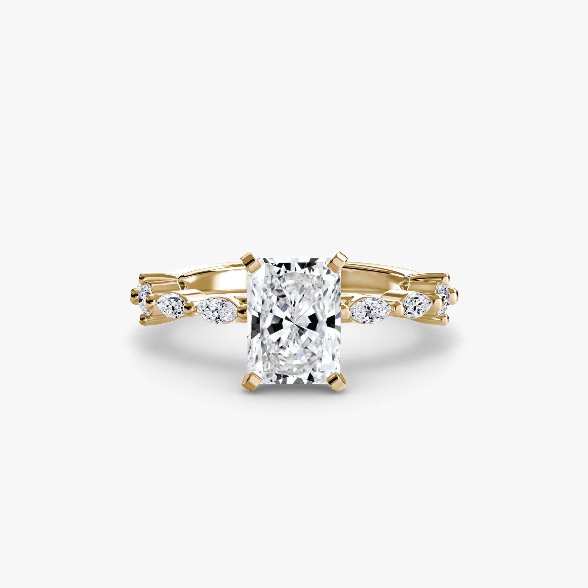 Solitaire with Eternity Pavé - Jewelry by Cleo