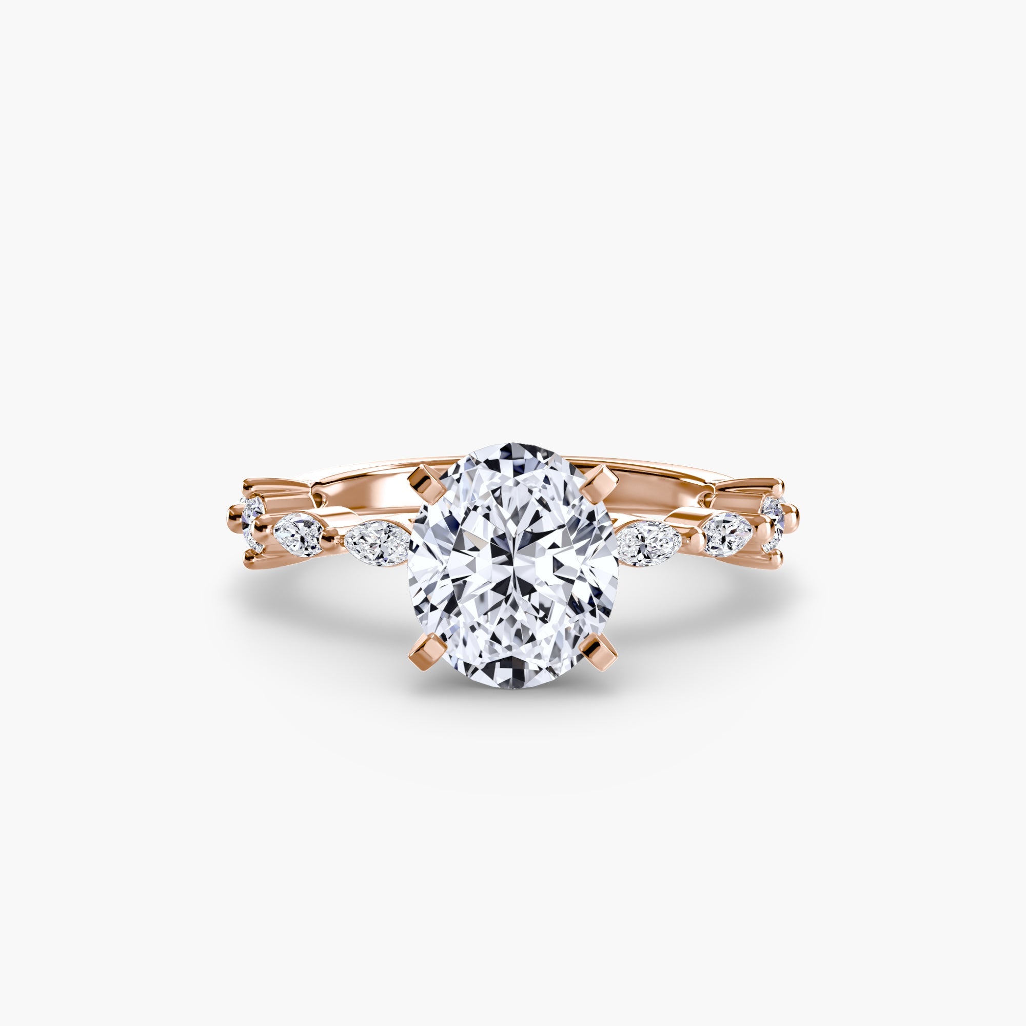 Solitaire with Eternity Pavé - Jewelry by Cleo
