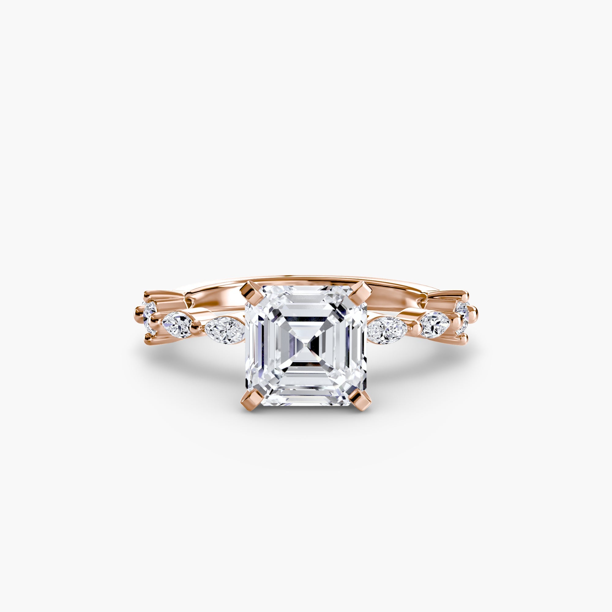 Solitaire with Eternity Pavé - Jewelry by Cleo