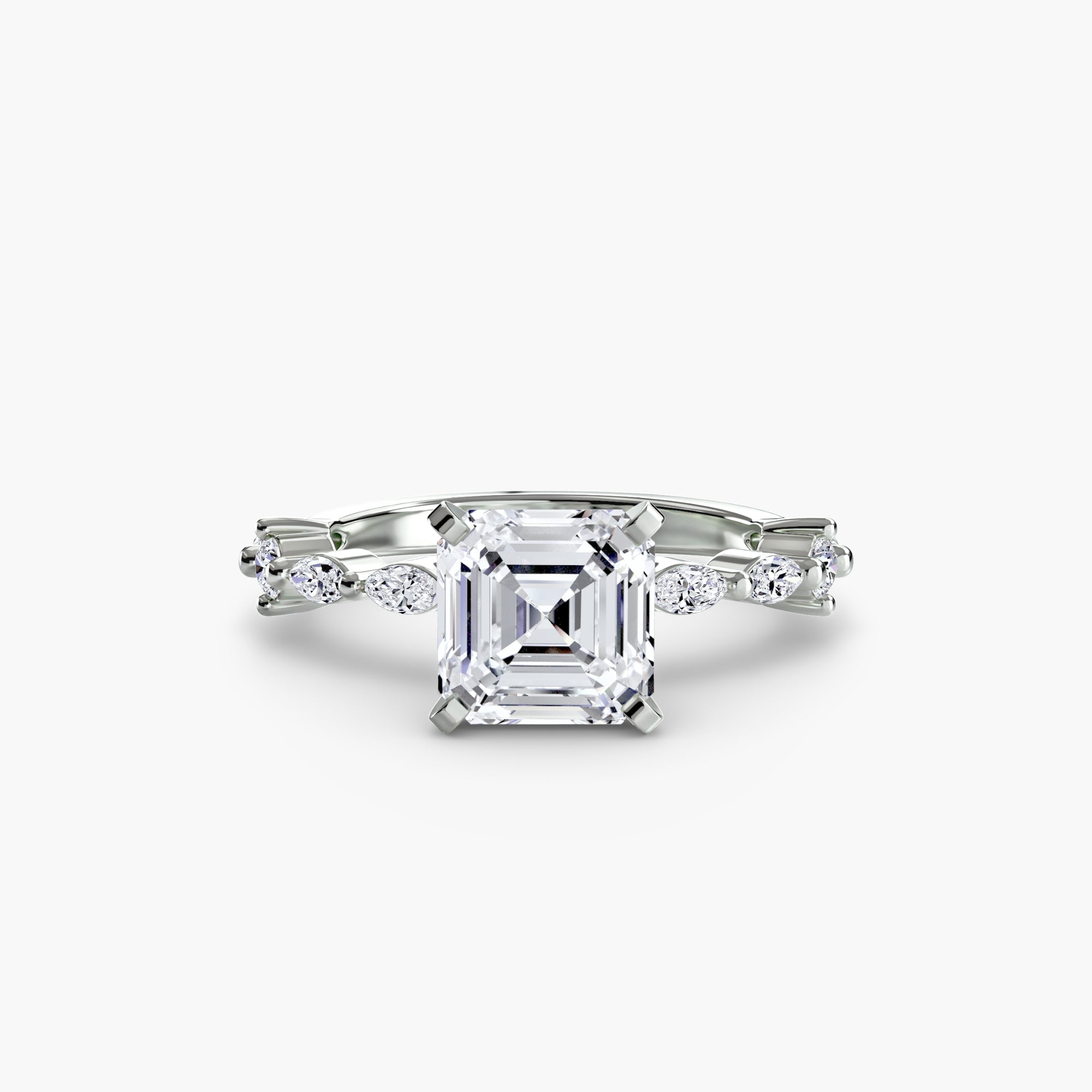 Solitaire with Eternity Pavé - Jewelry by Cleo