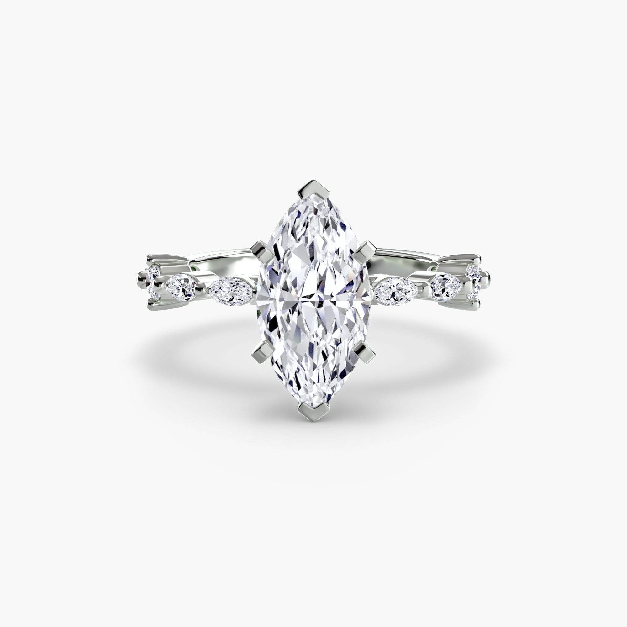 Solitaire with Eternity Pavé - Jewelry by Cleo
