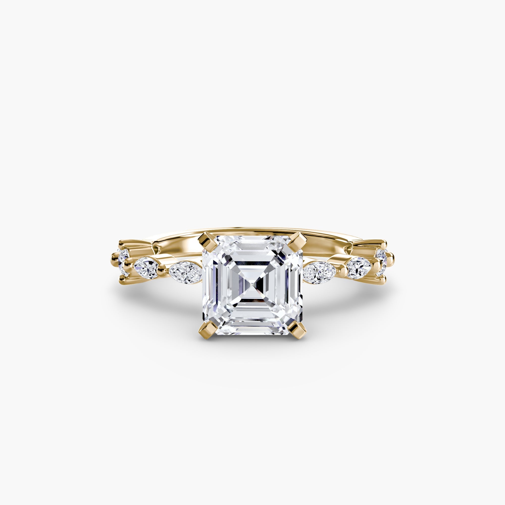 Solitaire with Eternity Pavé - Jewelry by Cleo