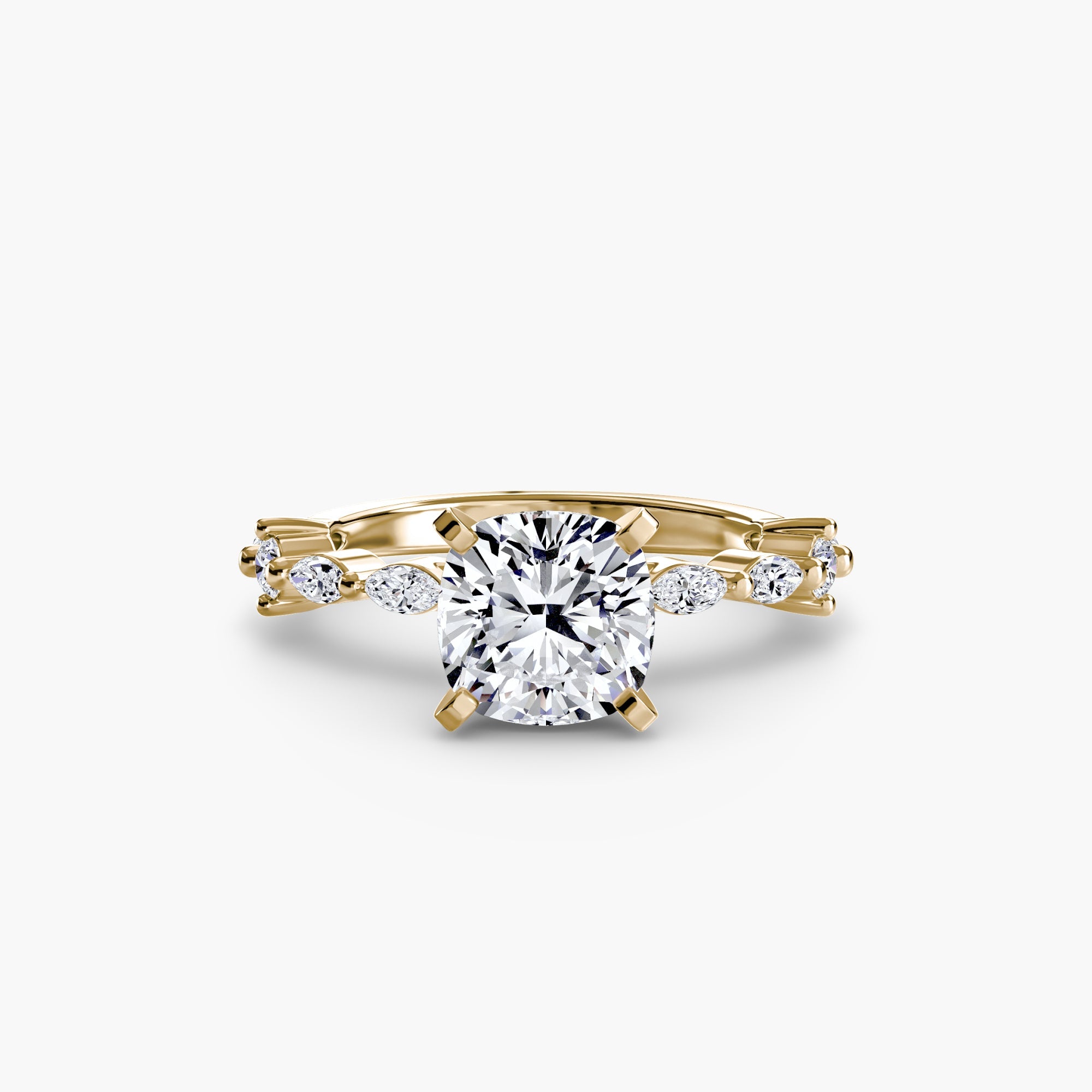 Solitaire with Eternity Pavé - Jewelry by Cleo