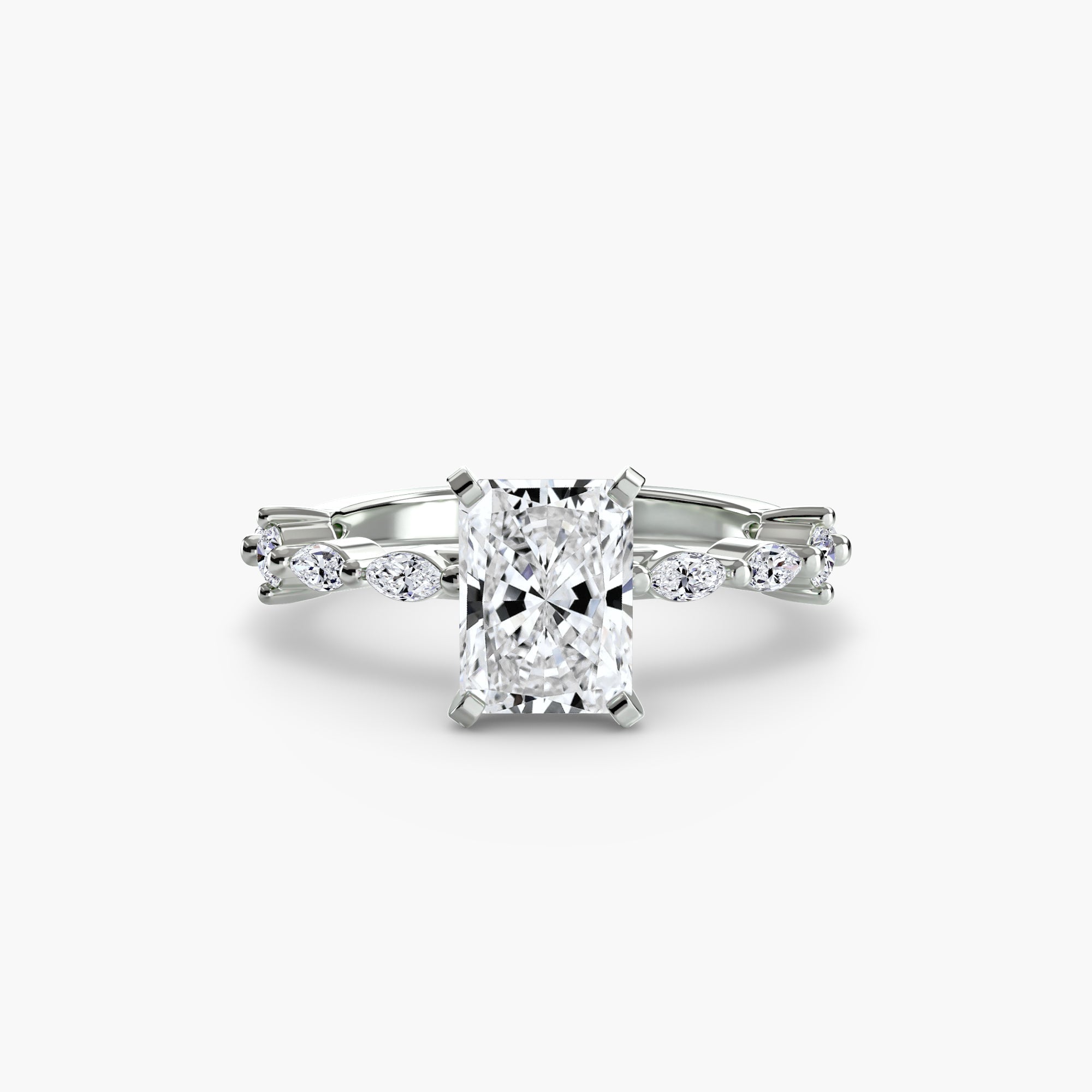 Solitaire with Eternity Pavé - Jewelry by Cleo