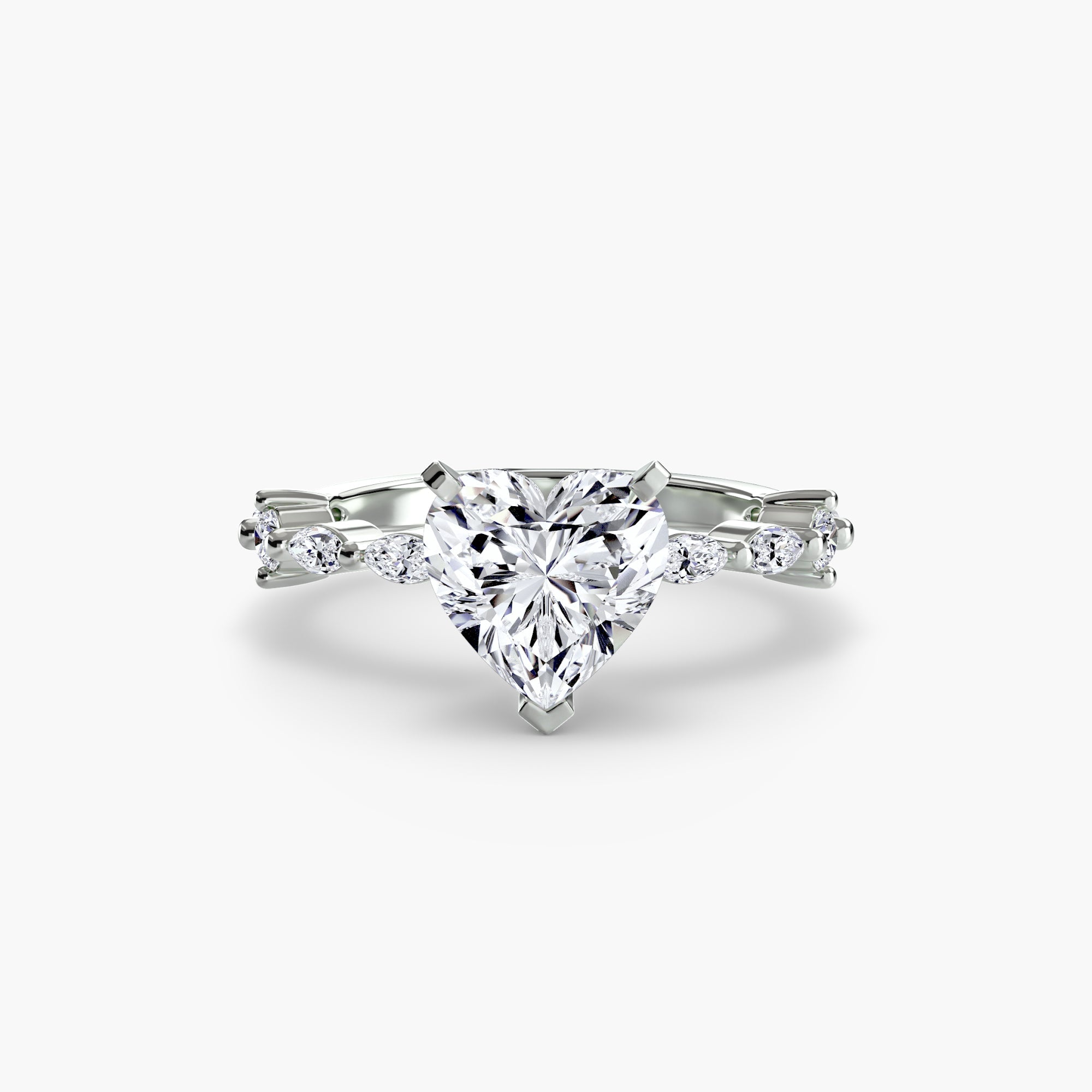 Solitaire with Eternity Pavé - Jewelry by Cleo