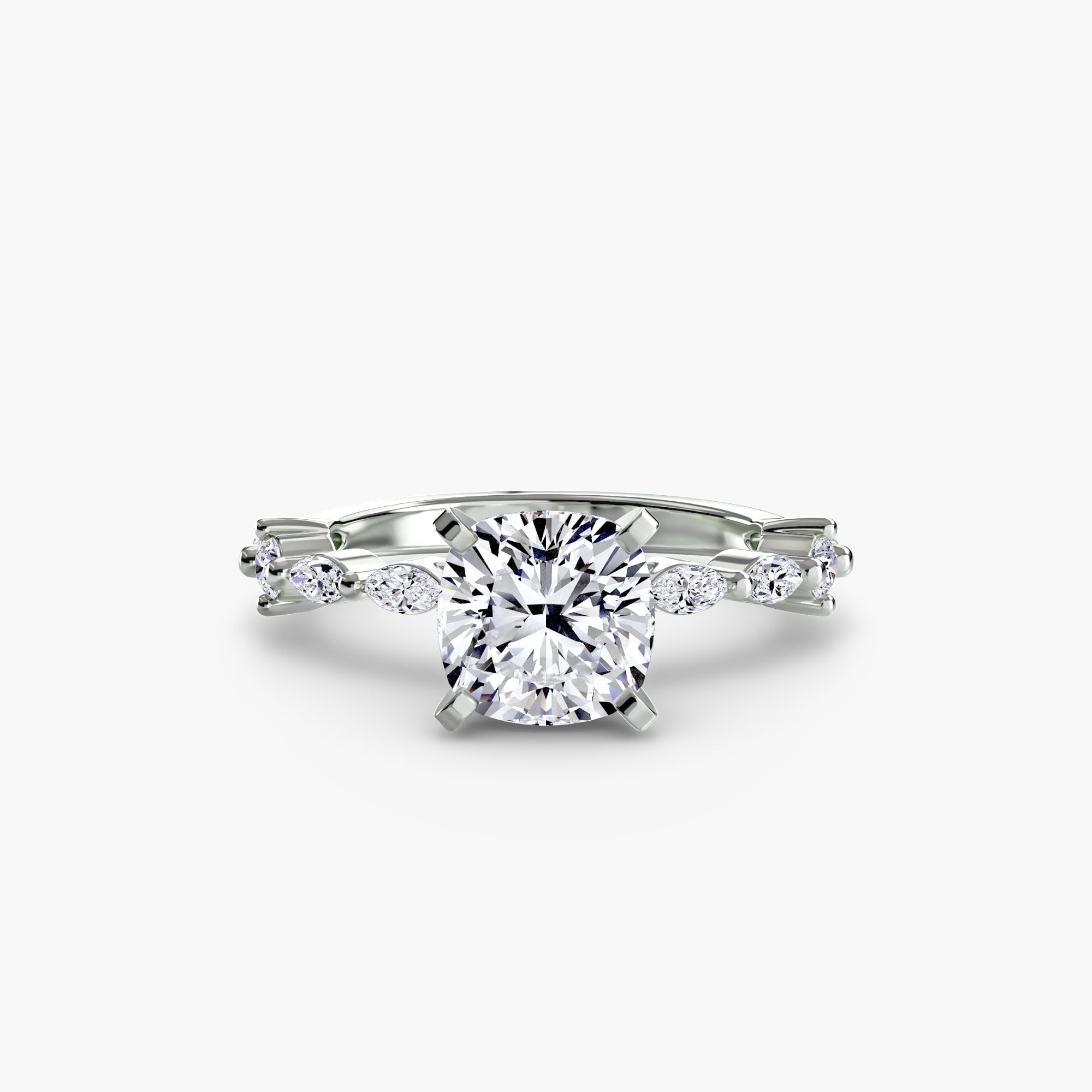 Solitaire with Eternity Pavé - Jewelry by Cleo