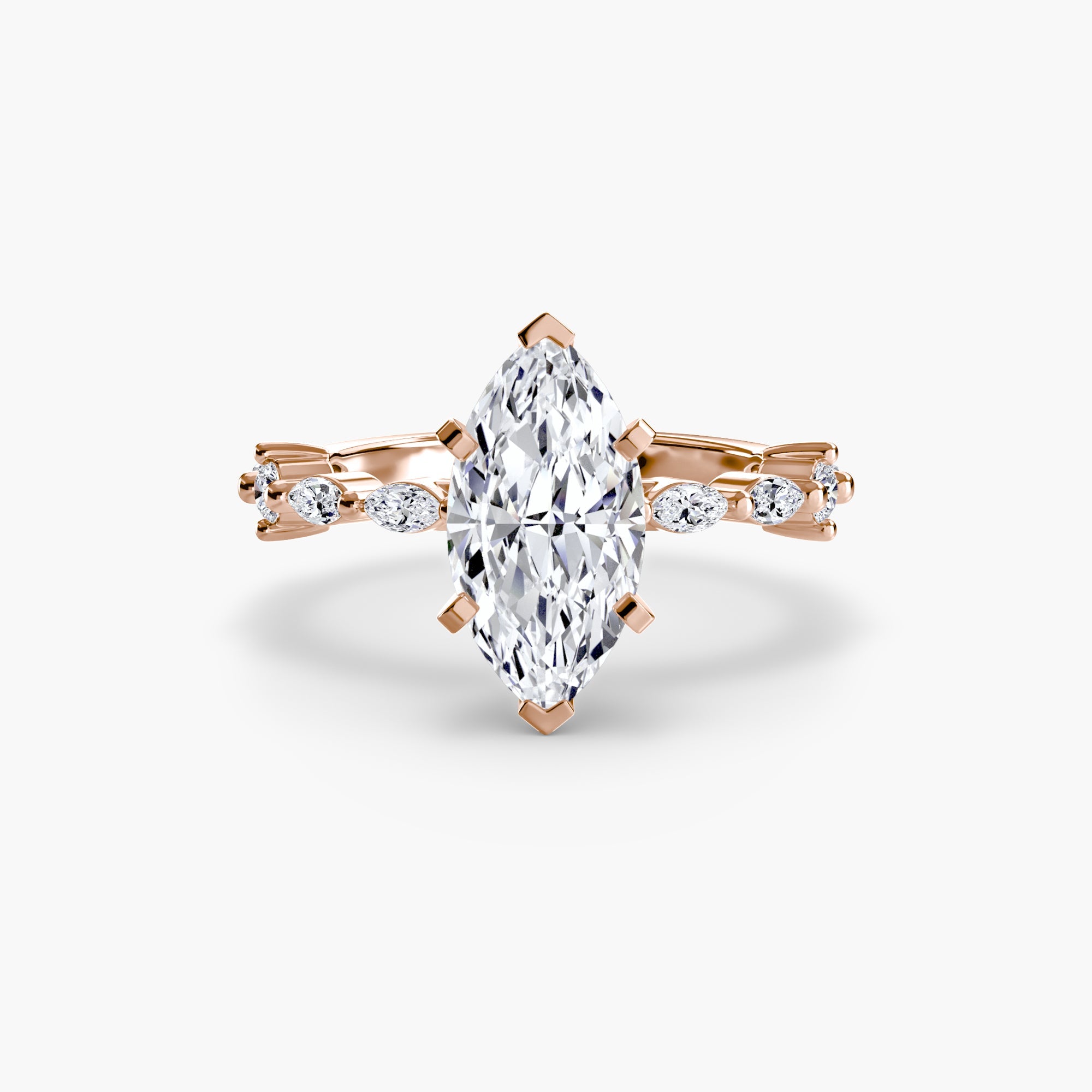 Solitaire with Eternity Pavé - Jewelry by Cleo