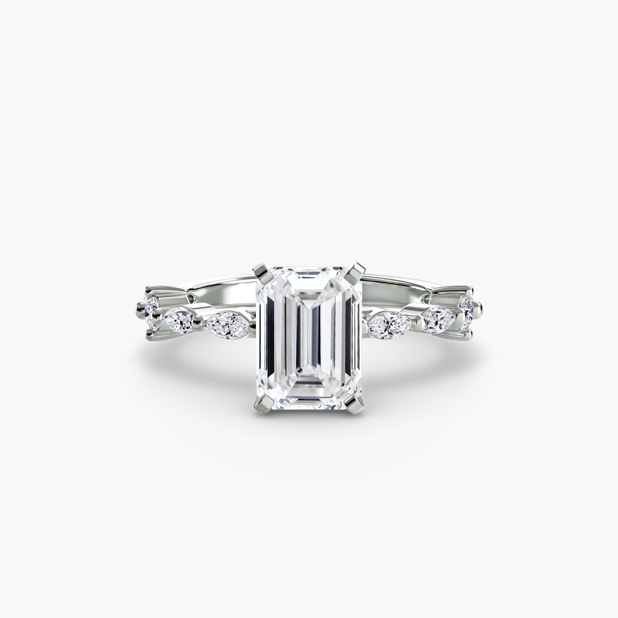 Solitaire with Eternity Pavé - Jewelry by Cleo