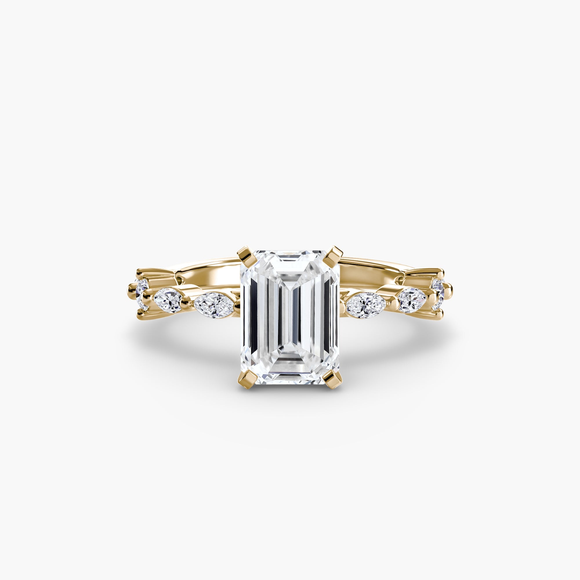Solitaire with Eternity Pavé - Jewelry by Cleo