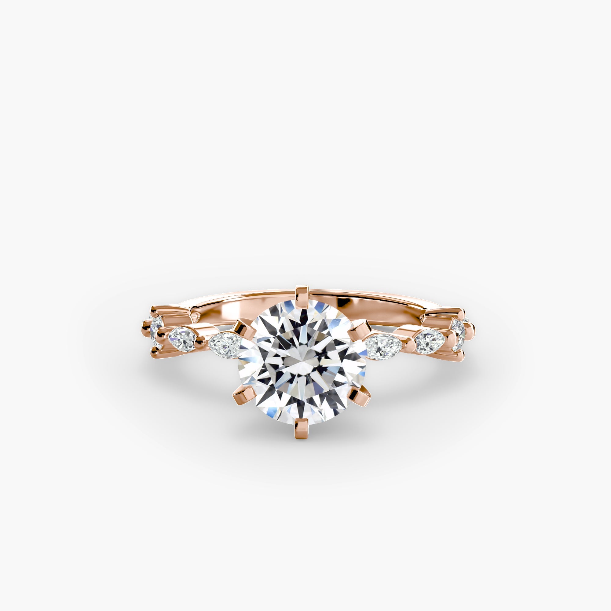 Solitaire with Eternity Pavé - Jewelry by Cleo