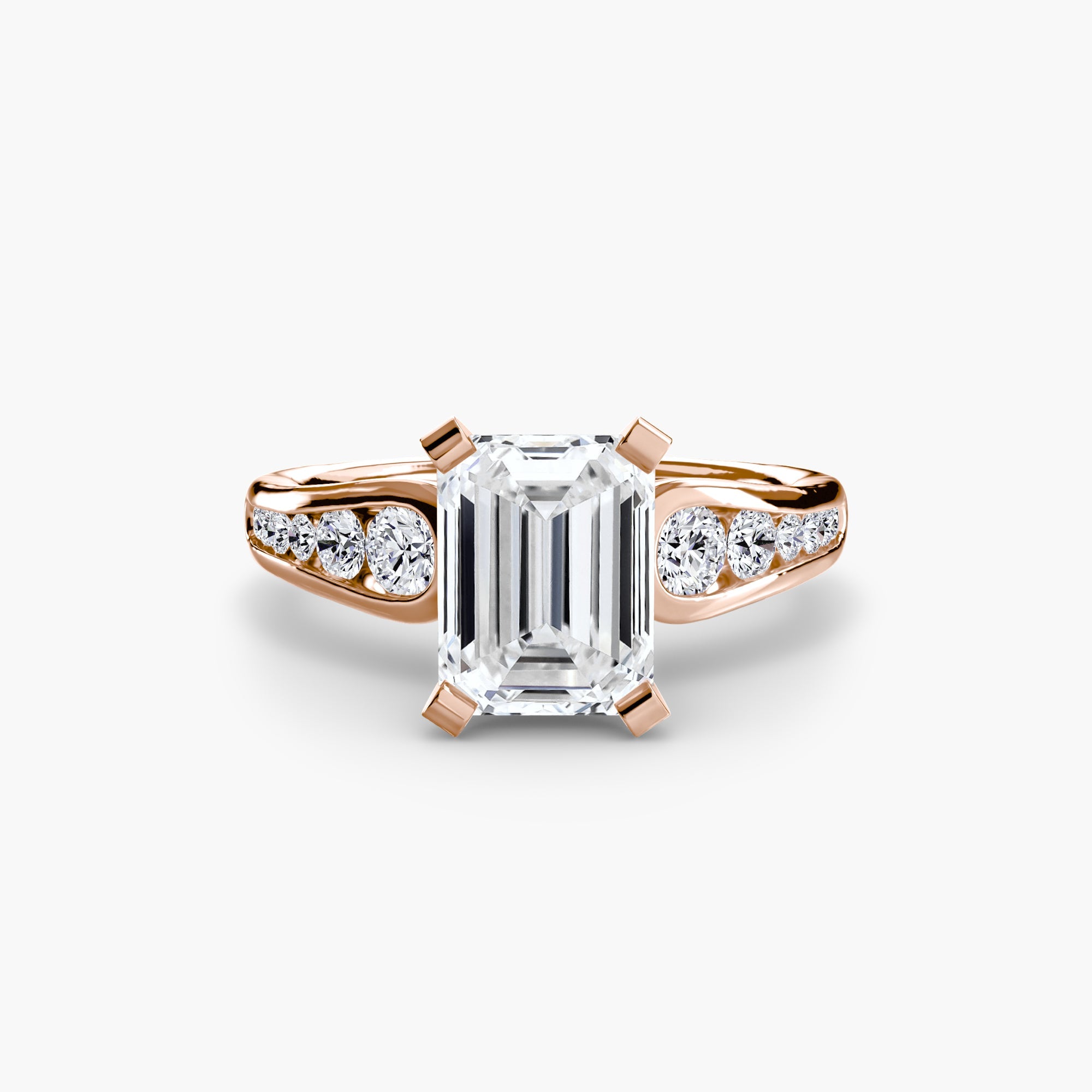 Solitaire with Pavé 2 - Jewelry by Cleo