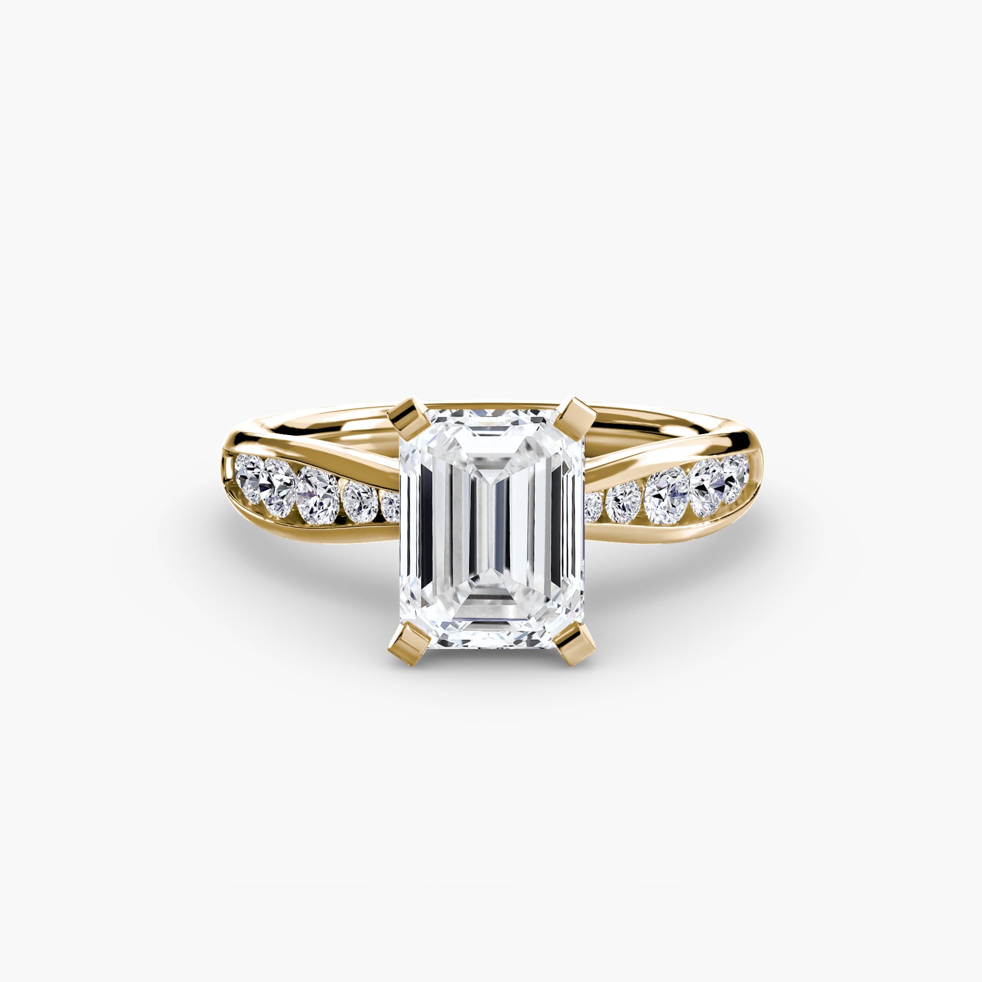 Solitaire with Pavé 3 - Jewelry by Cleo