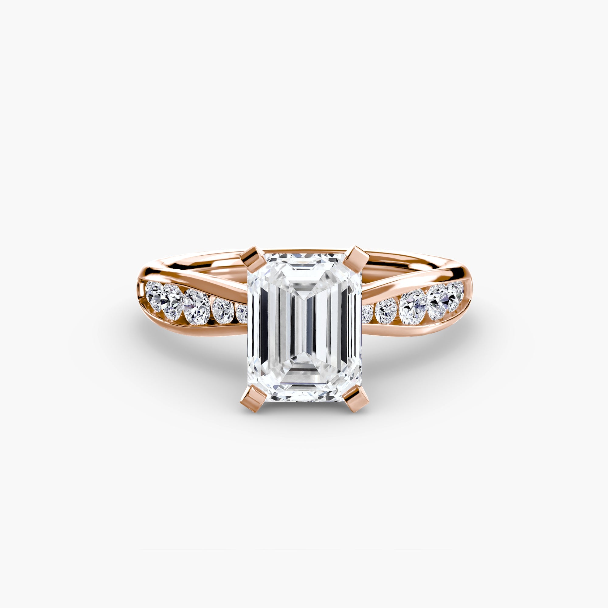 Solitaire with Pavé 3 - Jewelry by Cleo